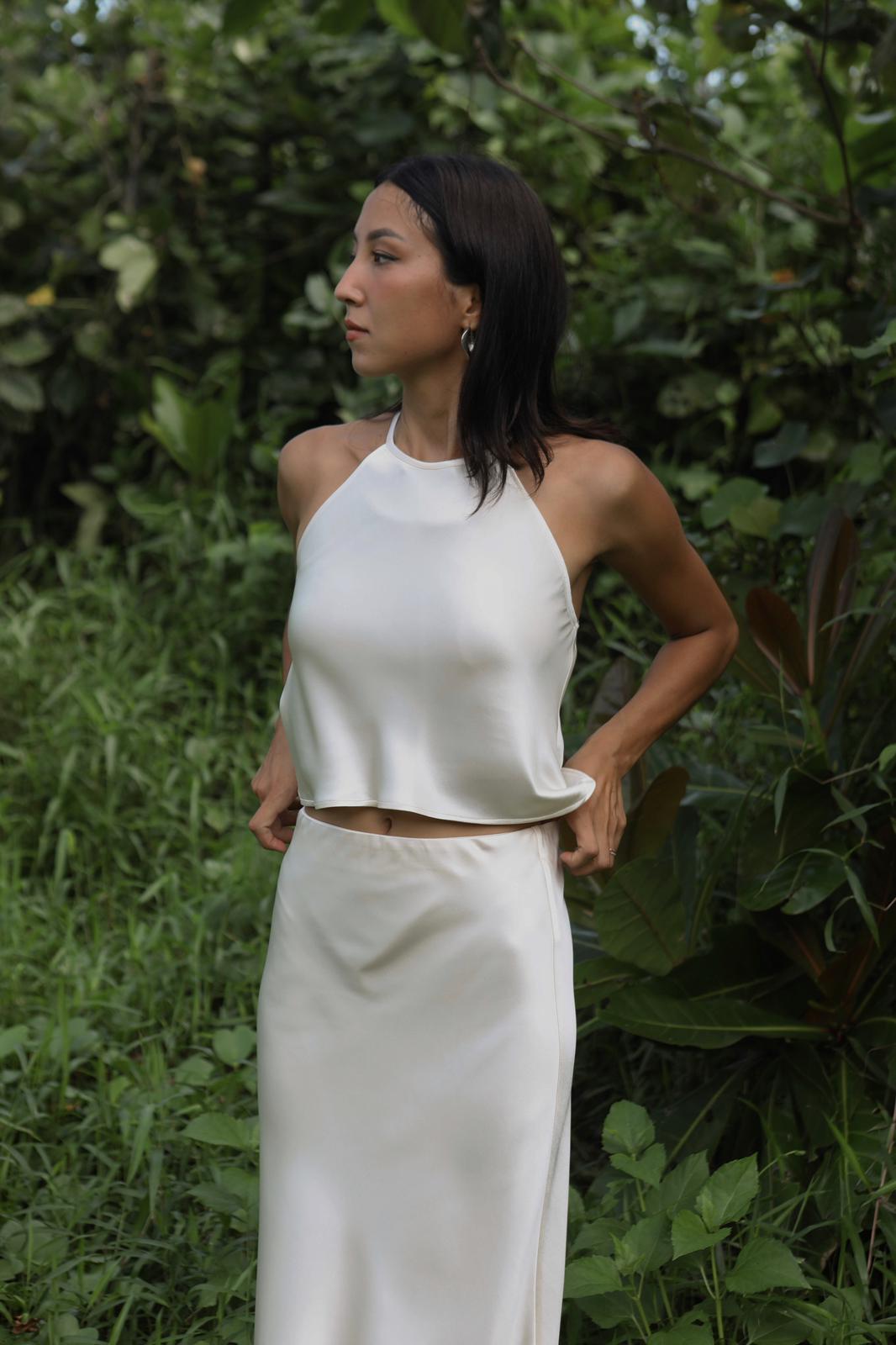 The Bias Midi Skirt (Black)